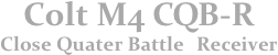 Colt M4 CQB-R
Close Quater Battle Receiver
